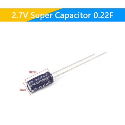 Supercapacitores Farad 2.7V - Varios Valores (0.5F a 60F)