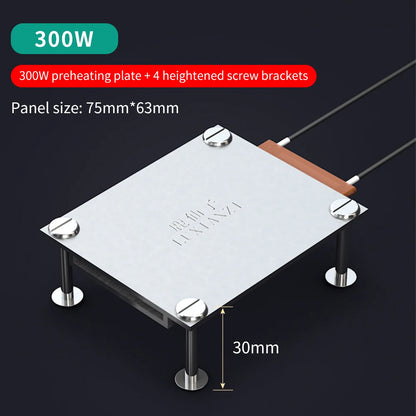 LUXIANZI Aluminum Led Remover BGA Desoldering Station PTC Fever Plate Preheating LCD Strip Chip Repair Thermostat Heating Plate