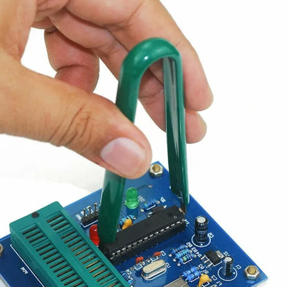 Extractor Chip IC Tipo U Clip Máquina para Extracción ROM/DIP (Herramienta Reparación Anti-Estática)