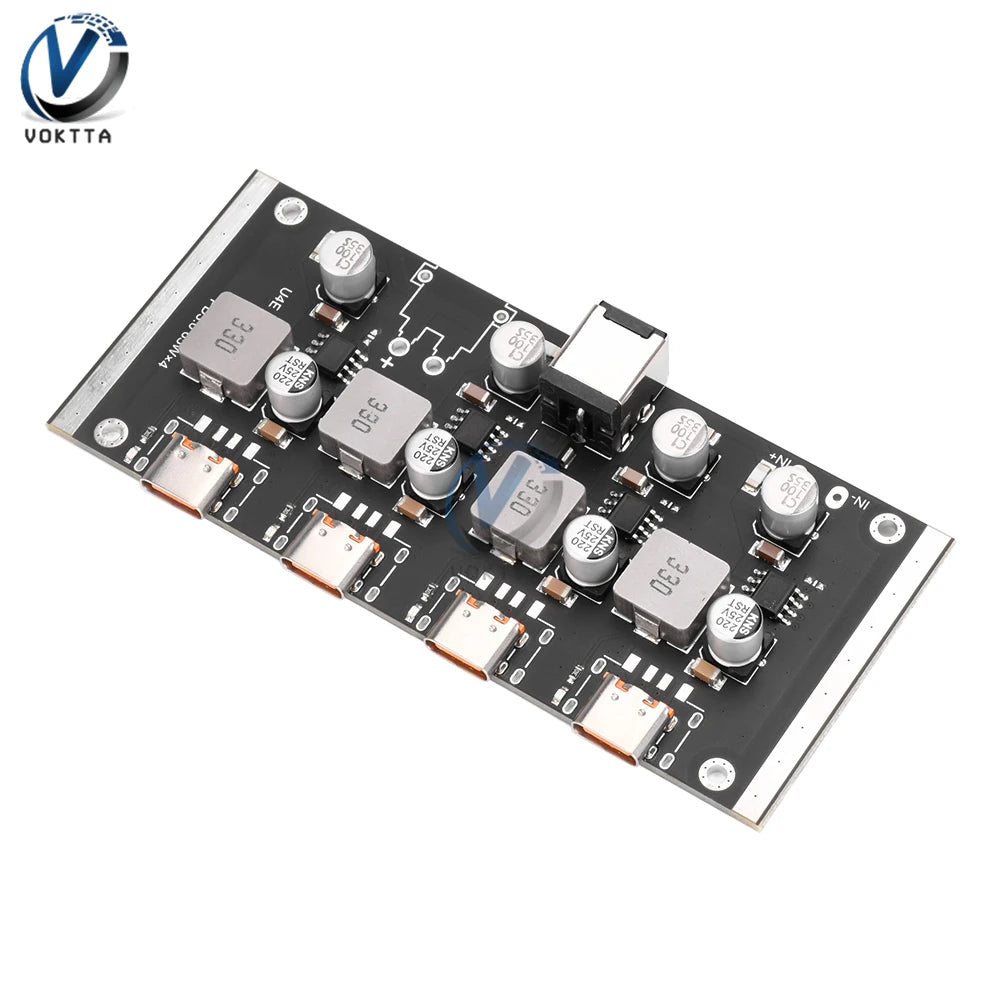 Módulo Adaptador Fuente PD 65W USB-C Soporta PD3.0/2.0, QC3.0/2.0, FCP, AFC Placa Circuito Cargador