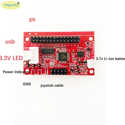 Placa Encoder PCB Joystick Arcade Inalámbrico Bluetooth USB Zero Delay (Controlador 3 en 1) para Sanwa/PC/PS3/PS4 DIY