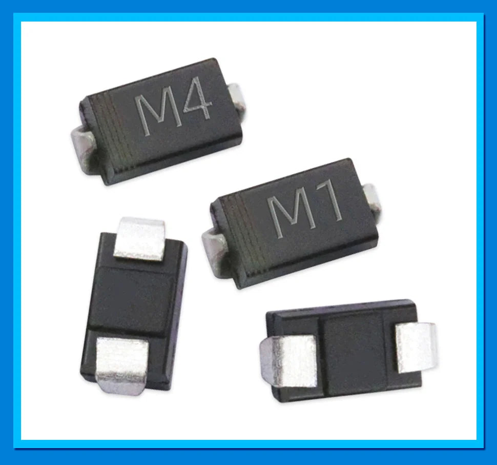 Kit Surtido Diodos SMD Rectificadores (M1, M4, M7) y Schottky - 100 Piezas