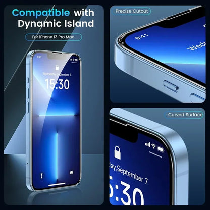 Protector Pantalla Cristal Templado para iPhone 7/8 Plus / X/XR/XS Max / 11-16 Pro Max/Mini (Pack 5 Unidades)