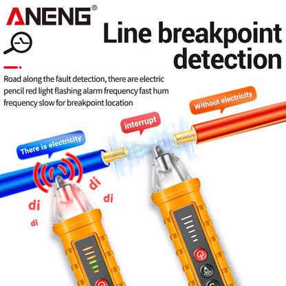 Lápiz Detector Voltaje AC Sin Contacto ANENG VD802 (12V-1000V) Indicador Eléctrico LED