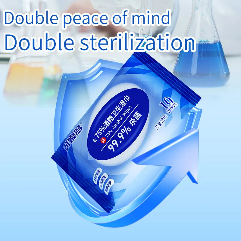 Individually Wrapped Alcohol Wipes (30pcs) – 70% Isopropyl for Travel, Home & Electronics, Fast Shipping, Non-Toxic