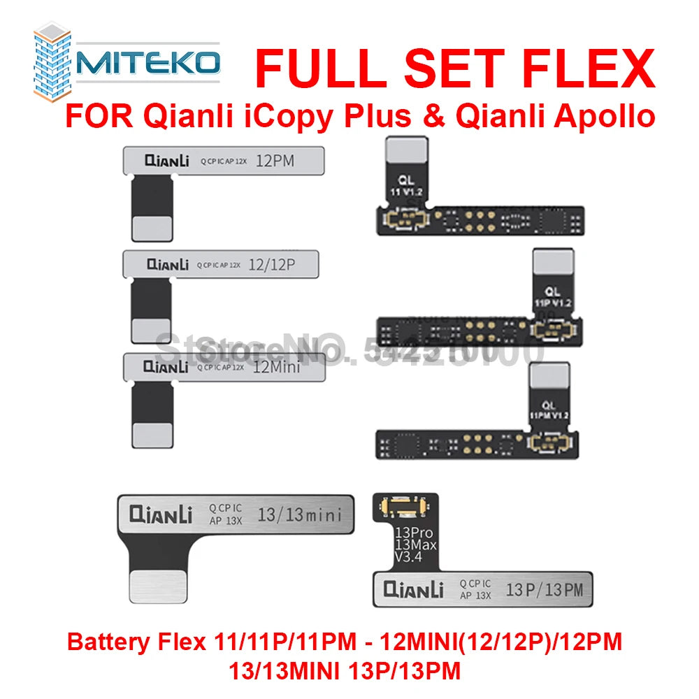 Qianli iCopy Plus 2.3v 2025 LCD Ture Tone Virbrator EEPROM Programmer Battery Testing Board Headset For iPhone 7- 11 12Pro Max