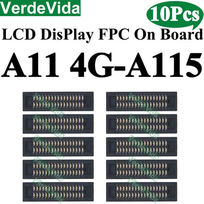 Conector FPC Pantalla LCD en Placa para Samsung Galaxy A10/A20/A21/A30S/A40/A50/A51/A70S / M12/M14/M15/M16 (10 Unidades)