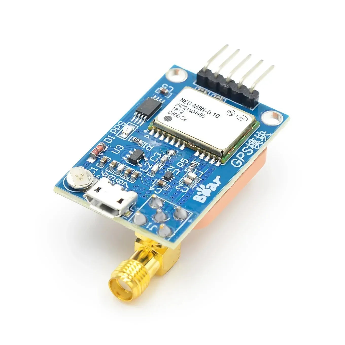Módulo GPS NEO-6M / NEO-7M / NEO-8M (Micro USB) para Posicionamiento Satelital Arduino/STM32/C51 (Nota: Duplicado fila 47)