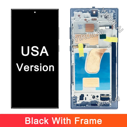 Pantalla LCD con Marco y Digitalizador Táctil para Samsung Galaxy S23 Ultra 5G (S918B/DS / S9180) (Probada)