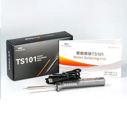 Original TS101 Soldering Iron Portable Adjustable Temperature Digital Solder Station TS-BC2 Tip PD3.1 90W TS100 Upgrade
