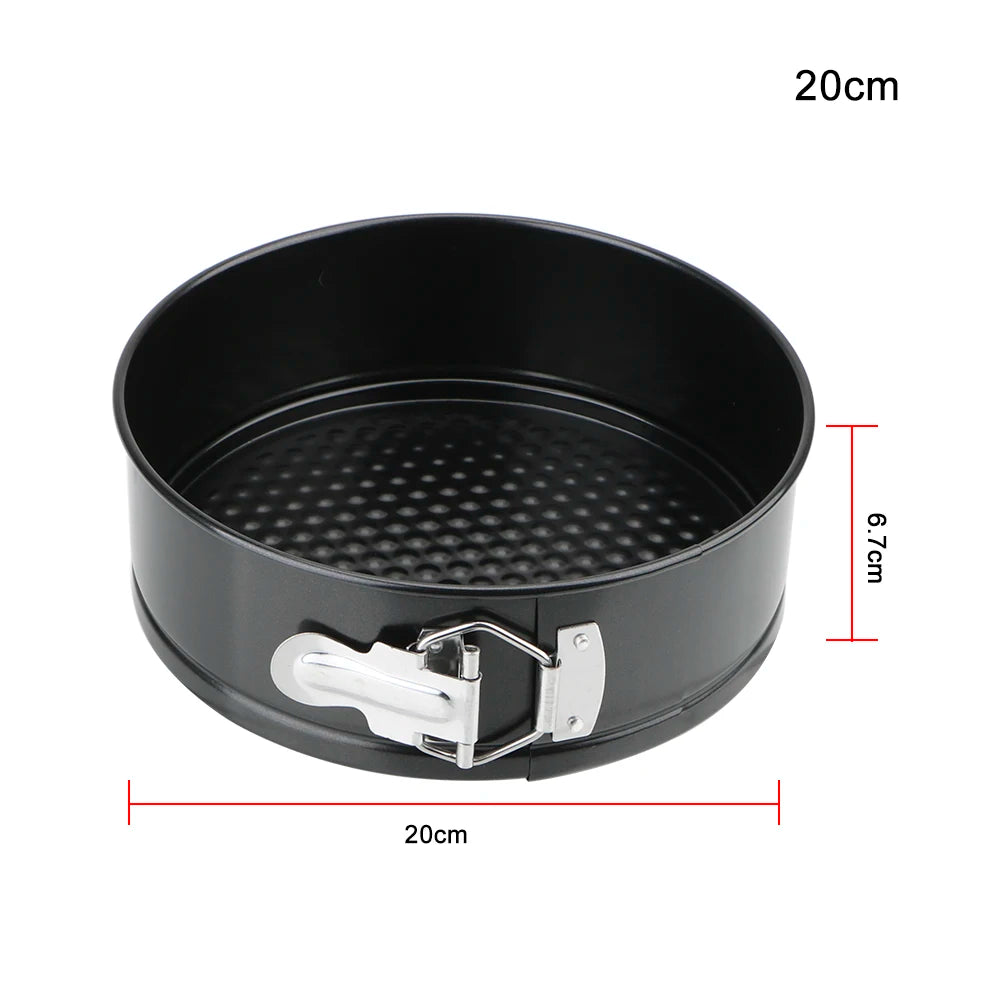 Molde Redondo Antiadherente Metal para Torta/Pastel con Fondo Removible Accesorio Cocina Repostería