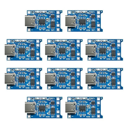 5pcs 10pcs Type-c Micro USB 5V 1A 18650 TP4056 Lithium Battery Charger Module Charging Board With Protection Dual Functions 1A