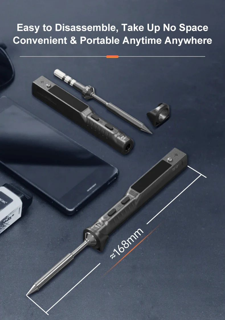 Original TS101 Soldering Iron Electric 65W Temperature Adjustable Programming TS100 Soldering Iron New Upgrade
