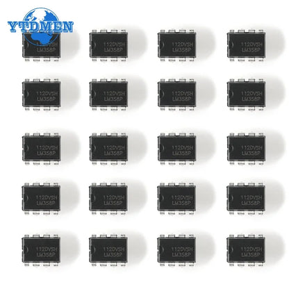 Lote 10/50 Pcs Amplificador Operacional LM358P (LM358) DIP-8 Chip IC Kit