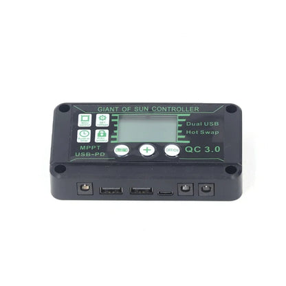 Controlador Carga Solar MPPT 10A-100A 12V/24V Max PV 50V Regulador Panel Dual USB Auto Display