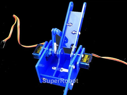 Kit Garra Brazo Robot Manipulador Mecánico Acrílico 4-DOF (Desarmado, para SG90/MG90S) Arduino STEAM