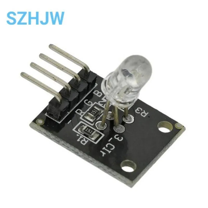 Módulo Sensor LED RGB KY-016 (4 Pines, 3 Colores) para Arduino DIY Starter Kit (10 Unidades)