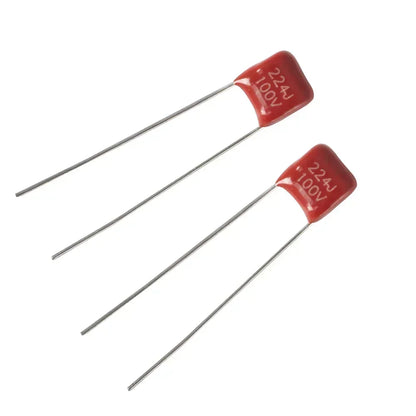 Capacitor Película Polipropileno CBB (10nF-560nF, 100V) - Pack 20 Unidades (Valores Surtidos)