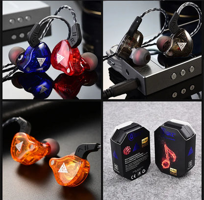 Auriculares con Cable QKZ AK6 (Driver Cobre HiFi, 3.5mm) Deportivos con Micrófono (Bajos Estéreo, In-Ear)
