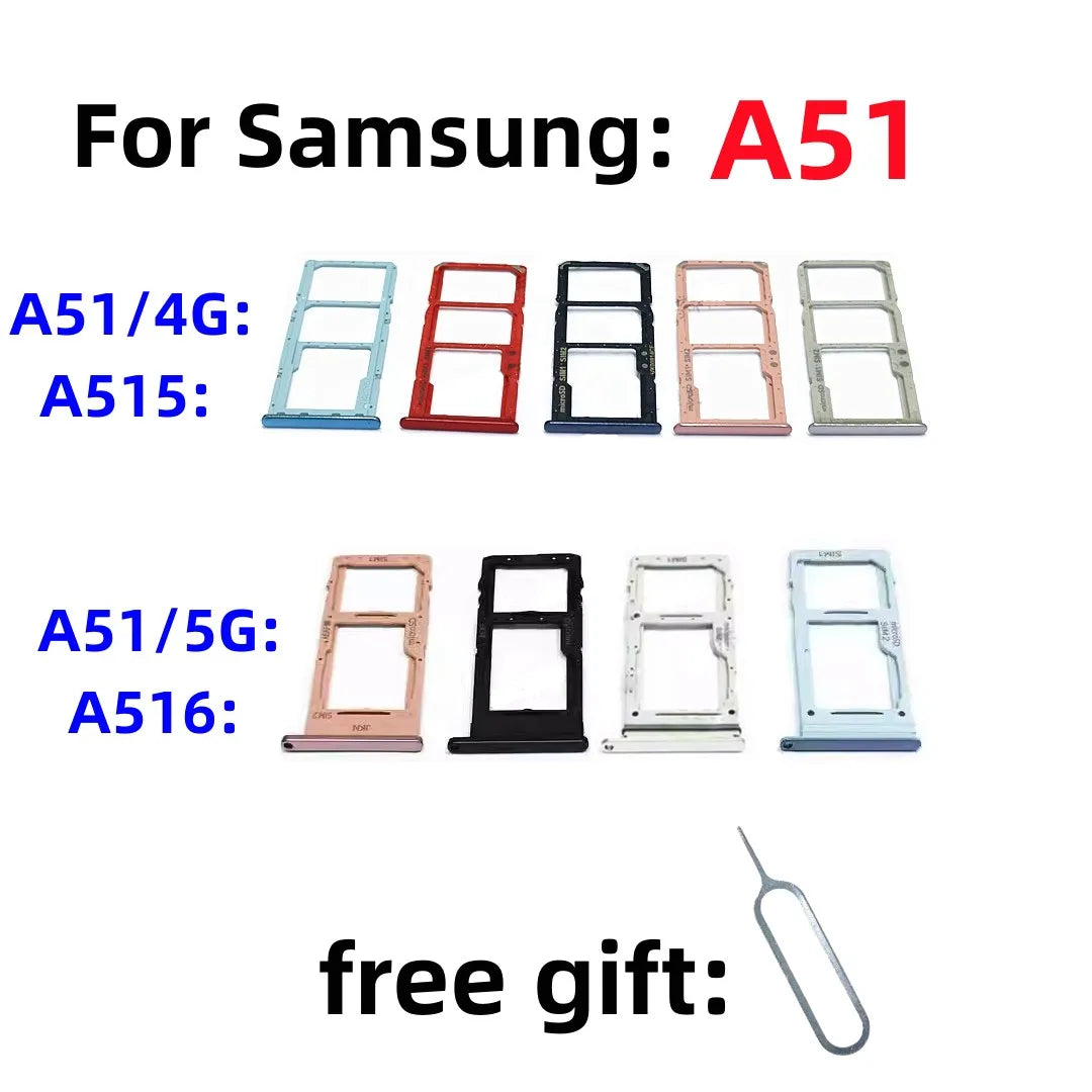 Bandeja Porta Tarjeta SIM / SD para Samsung Galaxy A51 4G/5G (A515F/N / A5160/B/U/N)