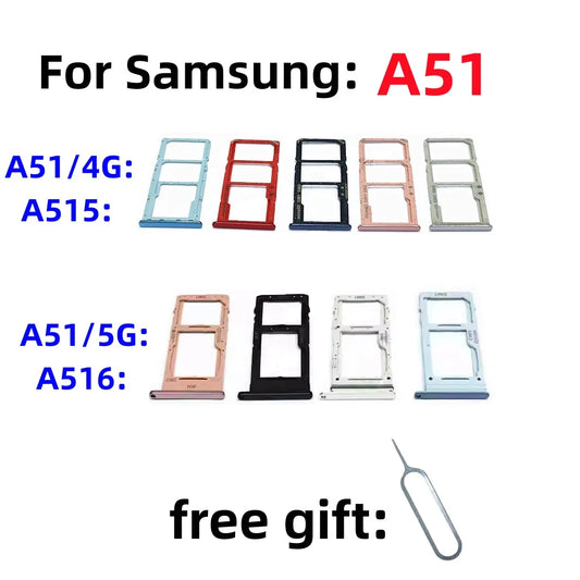 Bandeja Porta Tarjeta SIM / SD para Samsung Galaxy A51 4G/5G (A515F/N / A5160/B/U/N)