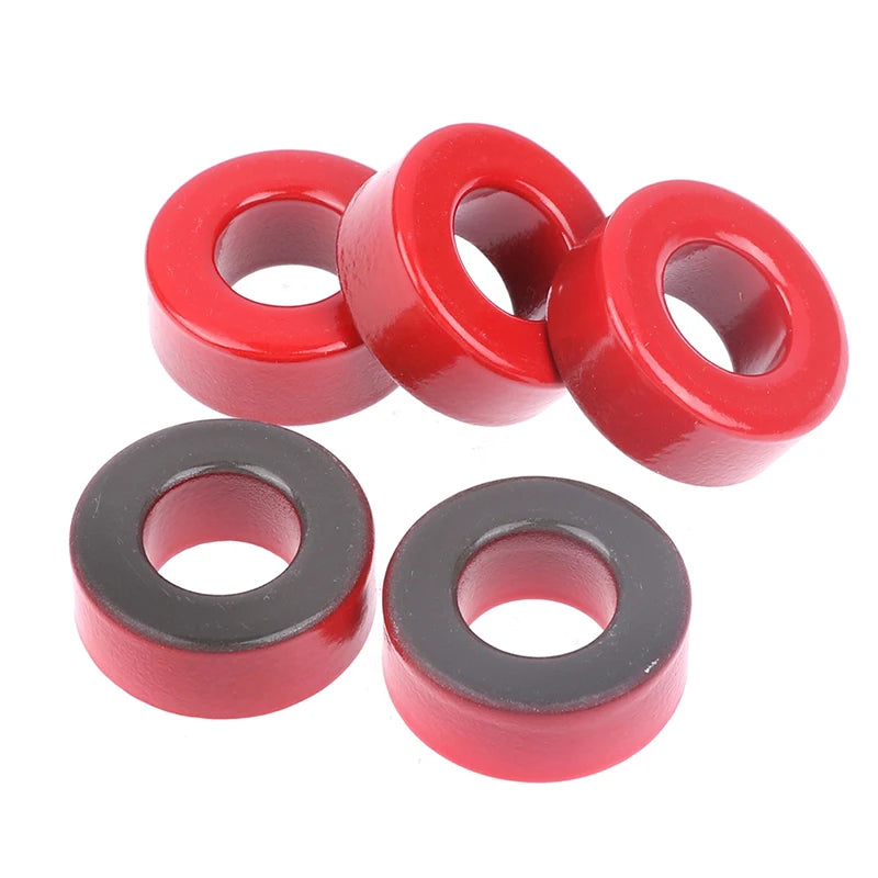 Núcleo Ferrita Toroide T106-2 Rojo (Baja Permeabilidad) 27x14x11mm - Lote 5 Piezas