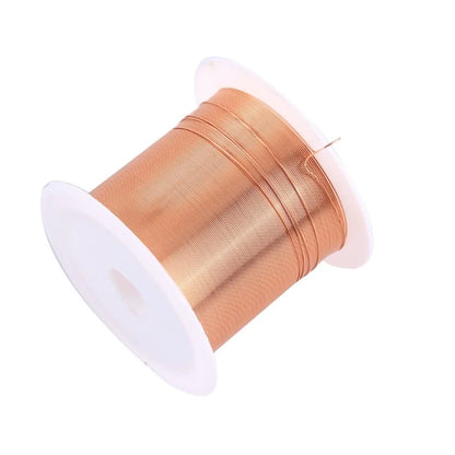 Alambre Cobre Esmaltado (0.06mm - 1.2mm) para Bobinado / Imán (1-3 Rollos)