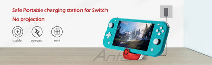 Base Carga Portátil Antank (Diseño Lindo) con Puerto USB-C para Nintendo Switch / Lite / OLED