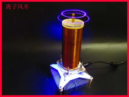 Kit DIY Bobina Tesla Musical Rotatoria con Molino Iónico Electrónico