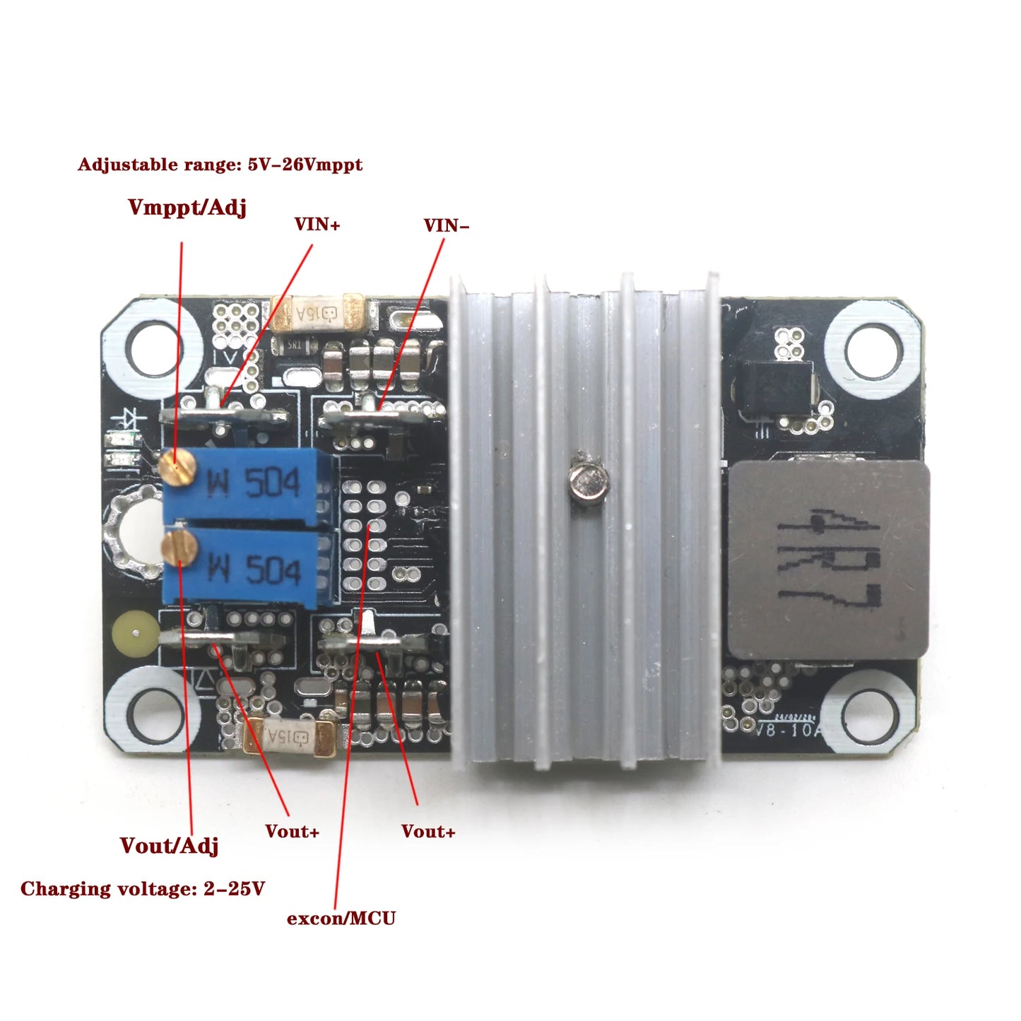 BQ24650 150W 10A DC To DC Buck USP Solar MPPT Charging CC-CV 12V 24V Lead-acid LiIon LifePo4 3S 4S Lithium Battery Charger