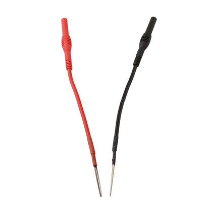 Adaptador Cable Flexible (x2) Banana Hembra 4mm - Sonda Trasera Silicona para Multímetro