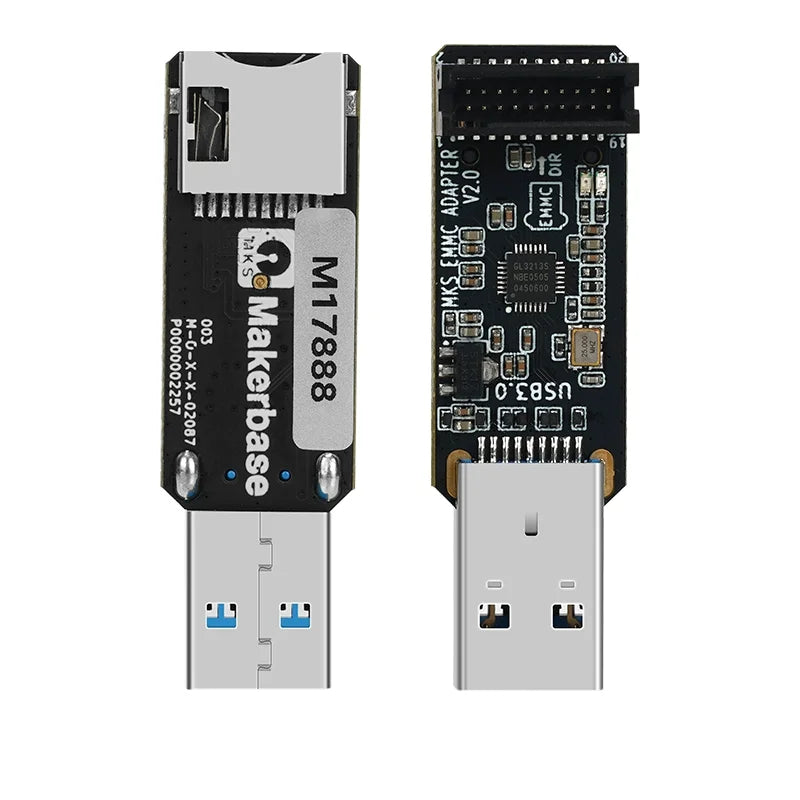 Lector Tarjetas USB 3.0 KUFAN MKS EMMC-ADAPTER V2 para Módulo MKS EMMC / MicroSD / TF