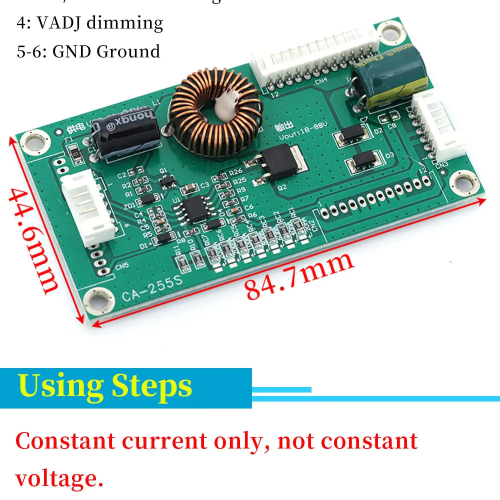 Placa Driver Backlight LED Universal CA-255S 10-48" Inverter Boost Módulo Step-Up