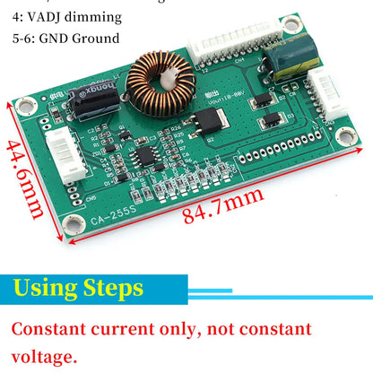 Placa Driver Backlight LED Universal CA-255S 10-48" Inverter Boost Módulo Step-Up