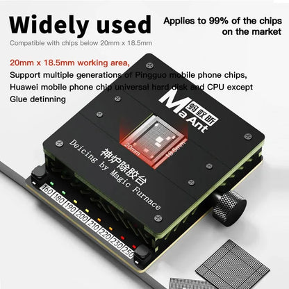 MaAnt SL-2 Preheating Platform Constant Temperature BGA glue removing station for iPhone Android CPU NAND flash IC Chips Repair
