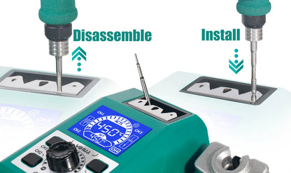 YIHUA 982 Double Solder Iron Handle  C245 C210 Electronic Welding Rework Station Repaid Heating Soldering Iron Staion