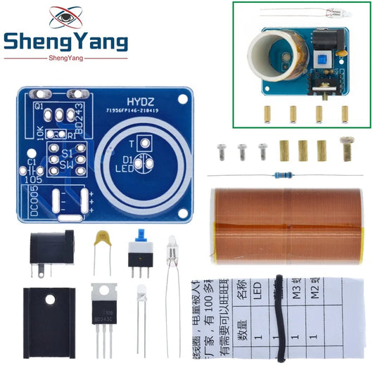 Kit DIY Mini Bobina Tesla BD243C - Módulo Electrónico TZT