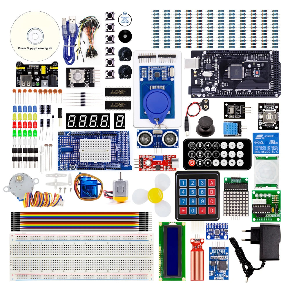 Kit Inicio KUONGSHUN Más Completo con Tutorial compatible Arduino IDE