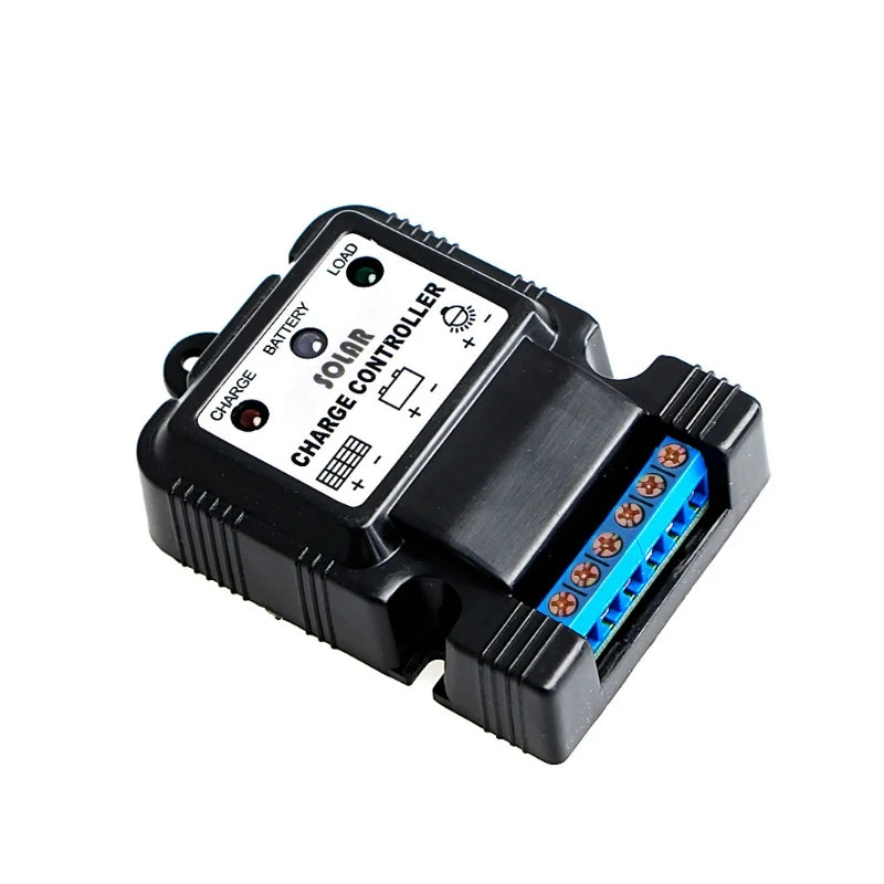 Controlador Carga Panel Solar IP30 PWM 10A 6V/12V Auto Regulador Batería