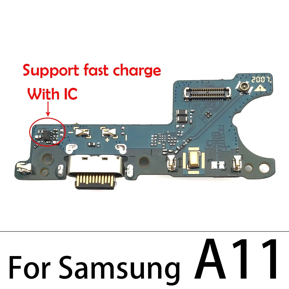 Placa Puerto Carga USB con Conector Dock y Micrófono para Samsung Galaxy A10/A20/A21S/A30/A31/A40/A41/A50/A51/A60/A70/A71
