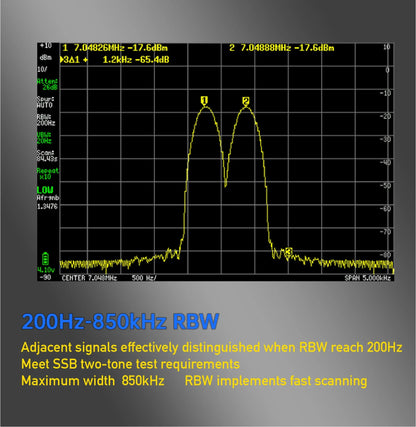 Analizador de Espectro Portátil TinySA Ultra Plus (ZS-406) Pantalla Táctil 3.95" Batería Integrada Original