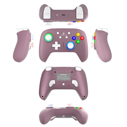 Gamepad ANBERNIC RG P01/RGP01 Bluetooth/Cableado con Joystick Efecto Hall RGB para Switch/PC/Steam/Android/iOS