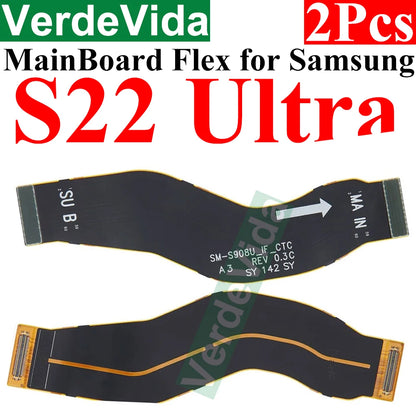 Cable Flex Conexión Placa Principal a Pantalla LCD para Samsung Galaxy S20-S24 Ultra/Plus (Varias Series, 2 Unidades)