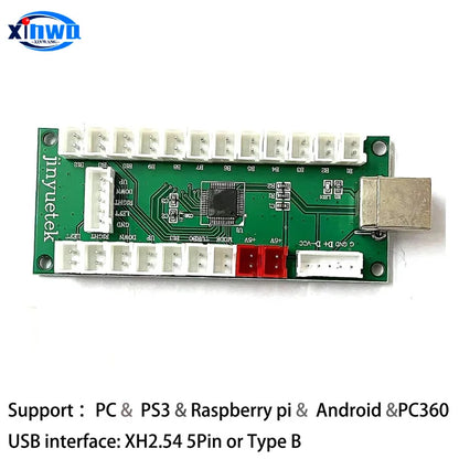 Placa Encoder USB Zero Delay para Joystick Controladora Juego Lucha compatible Raspberry Pi/PC/PS3/Switch/Android (DIY Arcade Neo Geo)