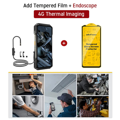 Celular Rugged Ulefone Armor 27T 4G con Cámara Térmica FLIR® y Visión Nocturna (10600mAh, 24GB/256GB, Android 14)