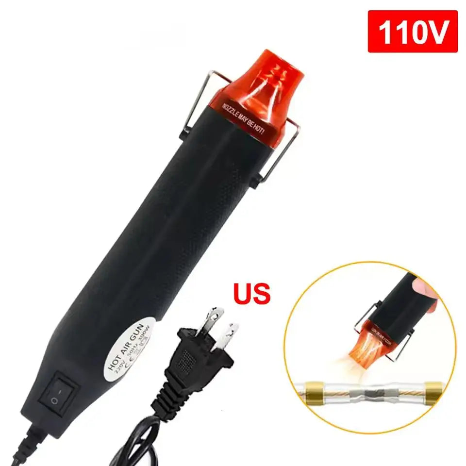 Mini Pistola Aire Caliente Doméstica Multiuso para Tubo Termoretráctil/Manualidades DIY/Mantenimiento Cable (Enchufe EU/US)