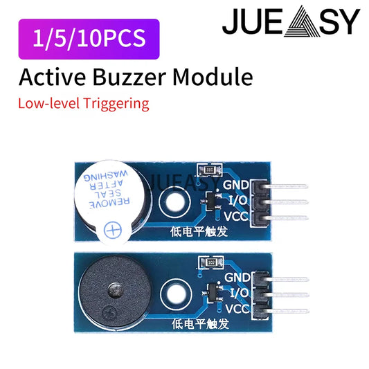 Módulo Buzzer Activo/Pasivo (3.3V-5V) Nivel Bajo para Arduino DIY Kit (1/5/10 Unidades)