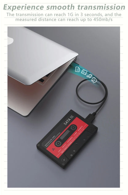 Carcasa Externa UTHAI T46 USB 3.0 SATA (5Gbps, UASP) para Disco Duro HDD/SSD 2.5" Cinta para PC/Notebook