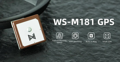 Módulo GPS CADDXFPV WALKSNAIL WS-181 (18x18mm, Compás Integrado, 6 Modos Posicionamiento) para Aviones RC FPV Largo Alcance