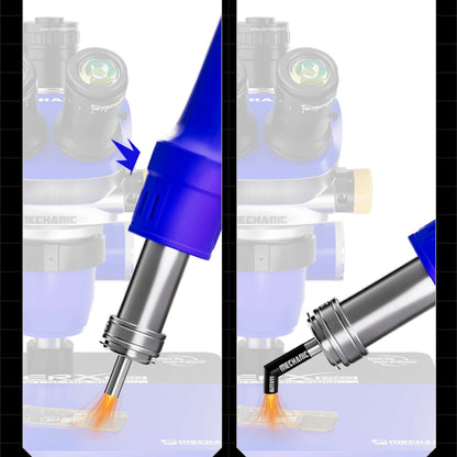 Boquilla Aire Caliente Diagonal MECHANIC compatible con Pistola Calor Serie 861 (5/6/8/10/12 mm) Calentamiento Uniforme